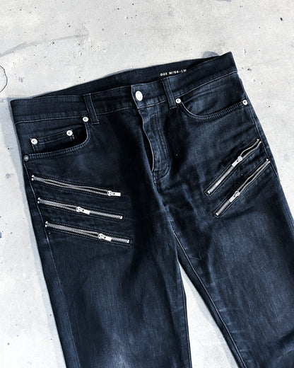 A/W15 HEDI SLIMANE FIVE ZIP DENIM