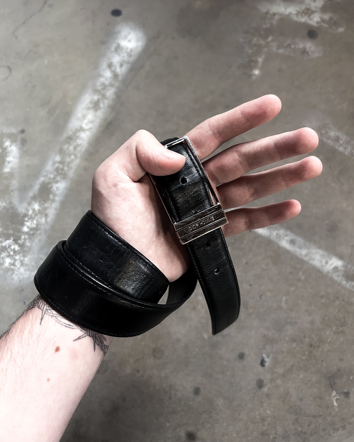 DIOR HOMME LEATHER BELT