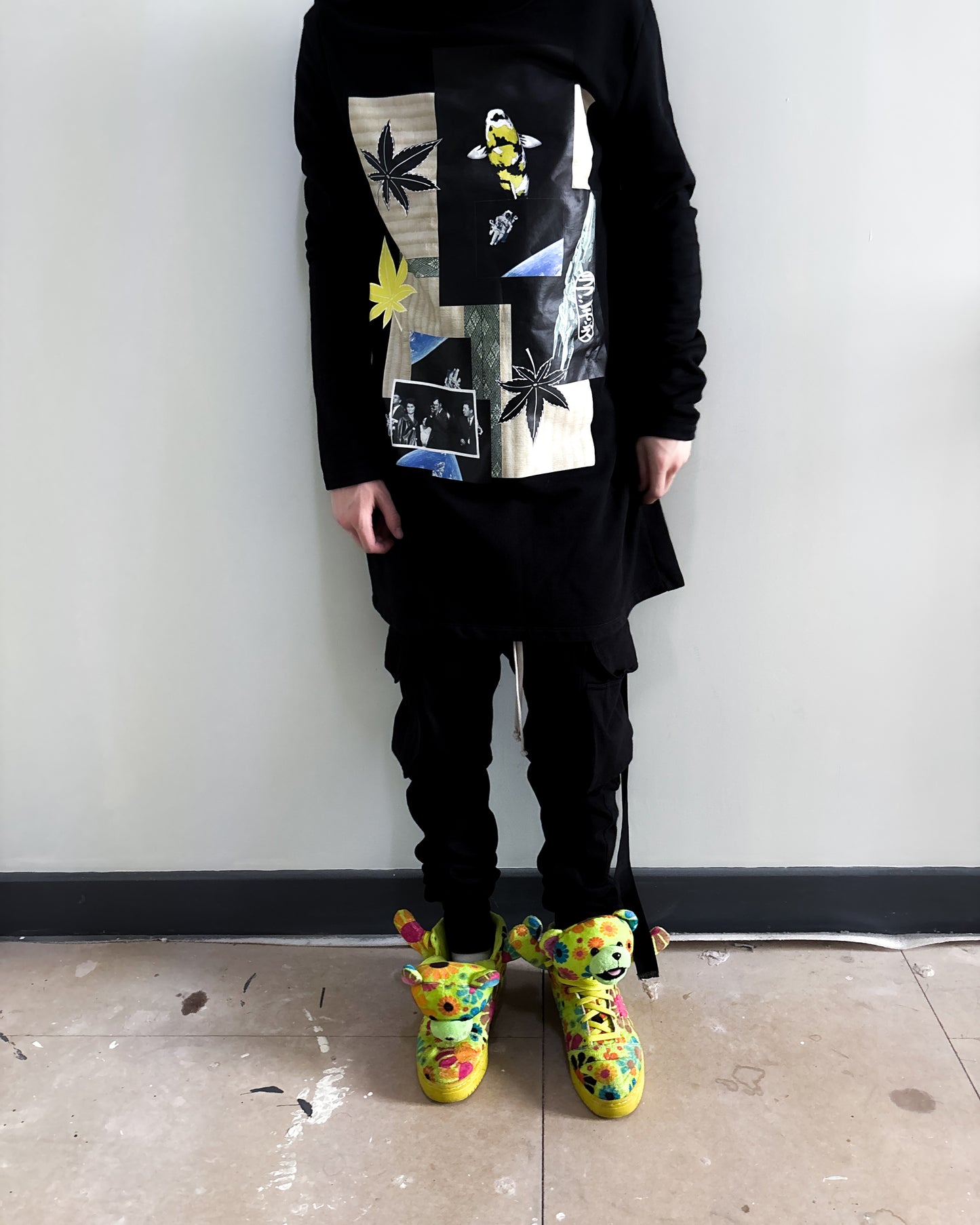 F/W12 JS BEAR ‘FLOWER POWER’ HIGH TOPS