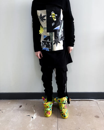 F/W12 JS BEAR ‘FLOWER POWER’ HIGH TOPS