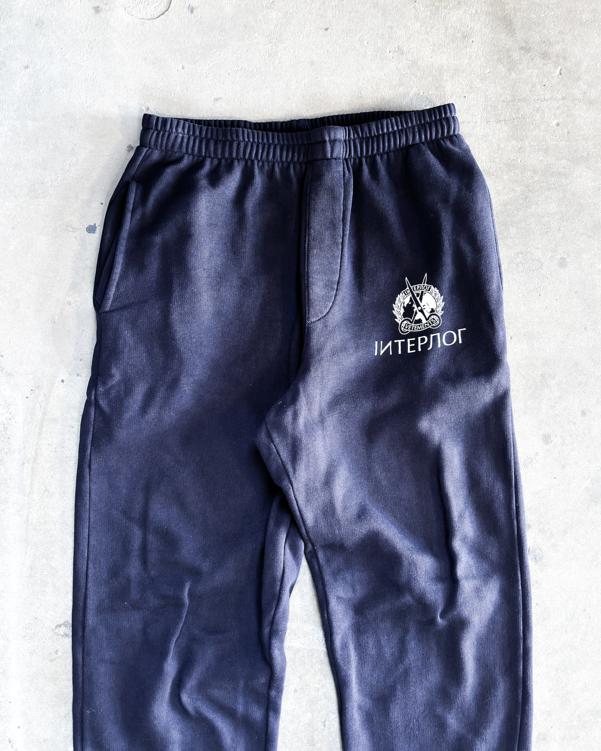 F/W20 NAVY INTERPOL SWEATPANTS