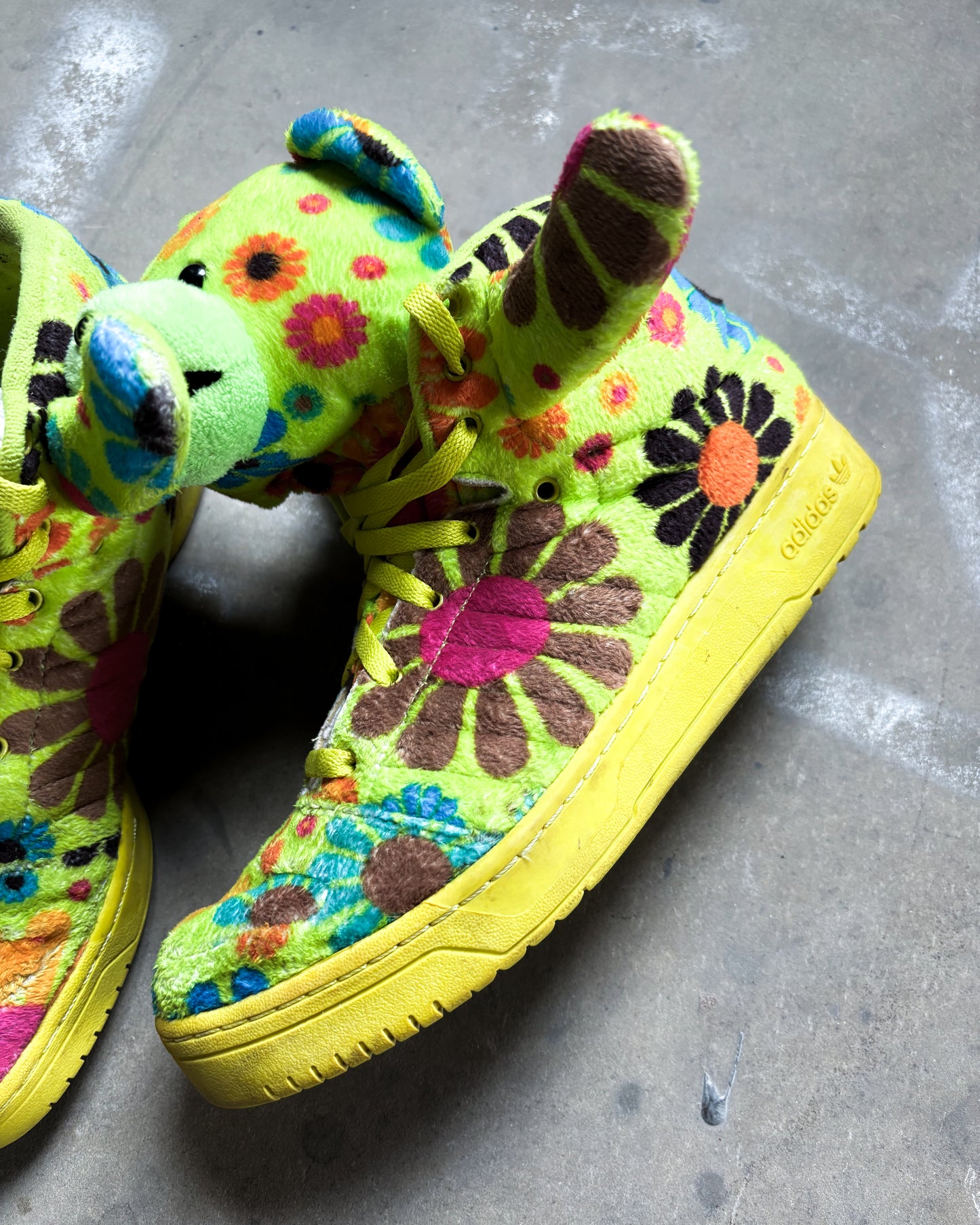 F/W12 JS BEAR ‘FLOWER POWER’ HIGH TOPS