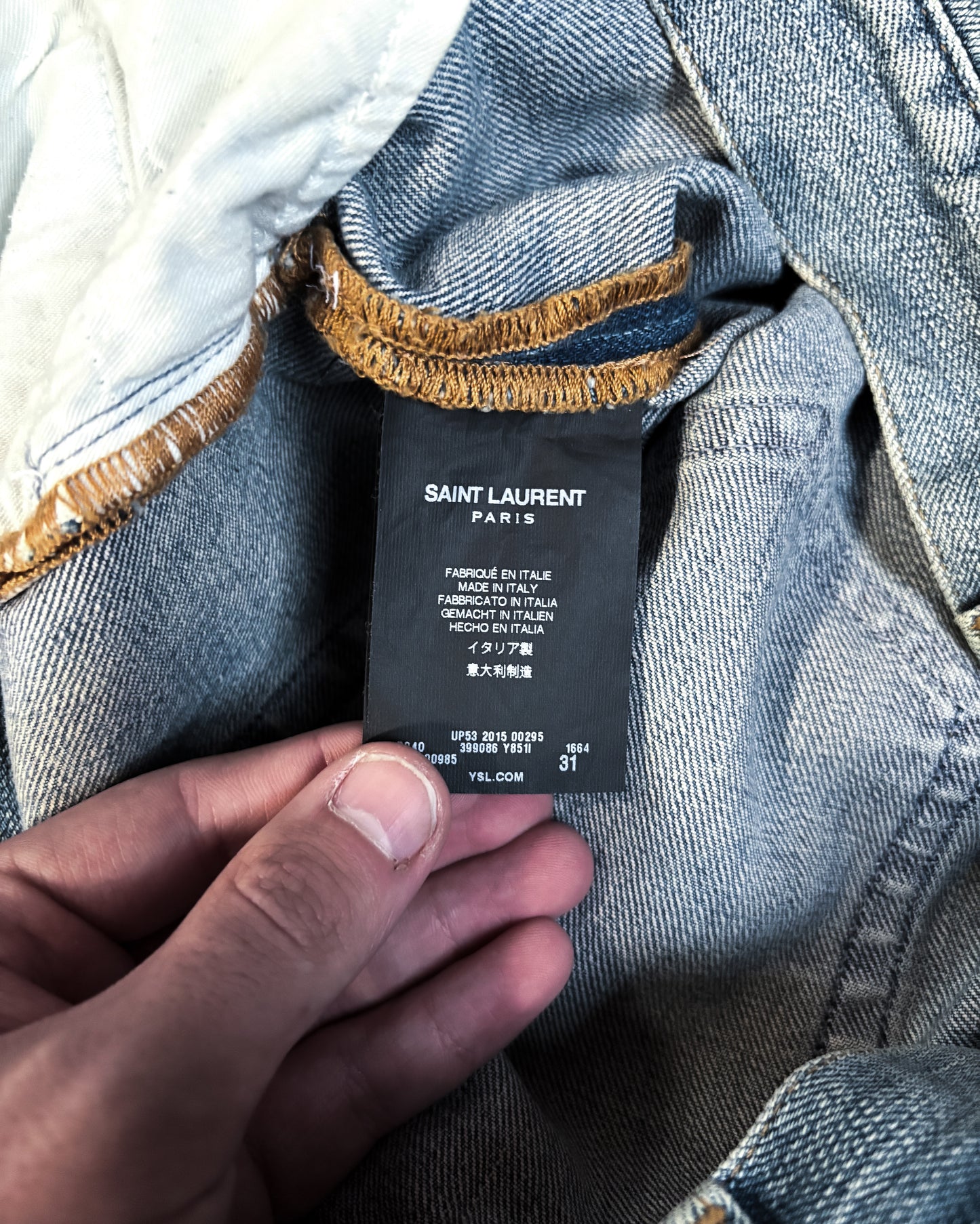 FW15 HEDI ERA DISTRESSED DO2 DENIM