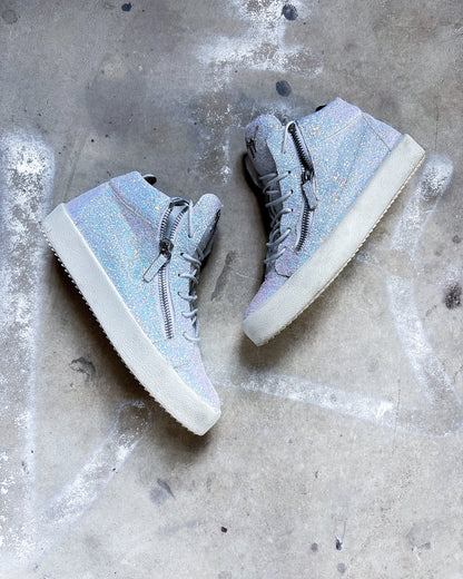 GLITTER ‘KRISS’ ZIP HIGH TOPS