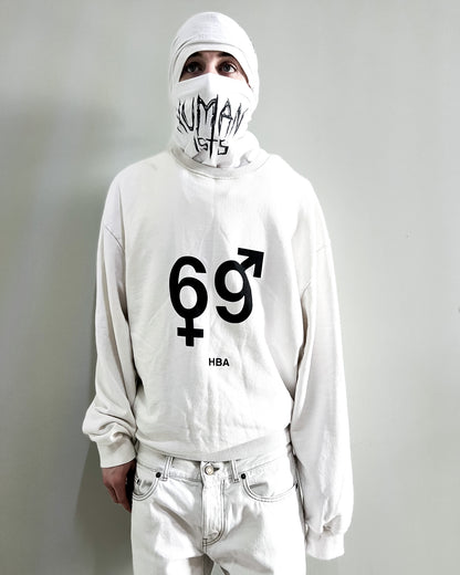 WHITE 69 SWEATSHIRT
