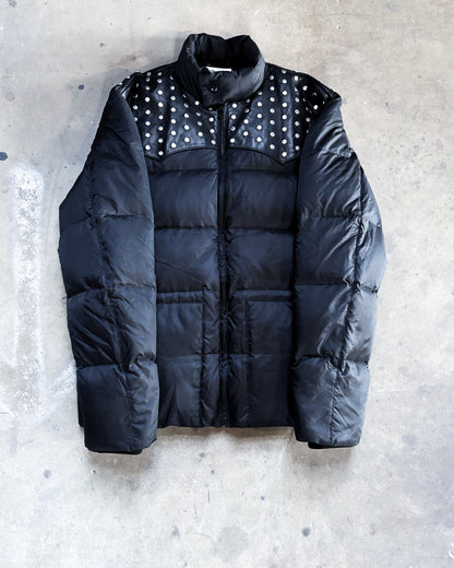 F/W14 STUDDED LEATHER PUFFER JACKET