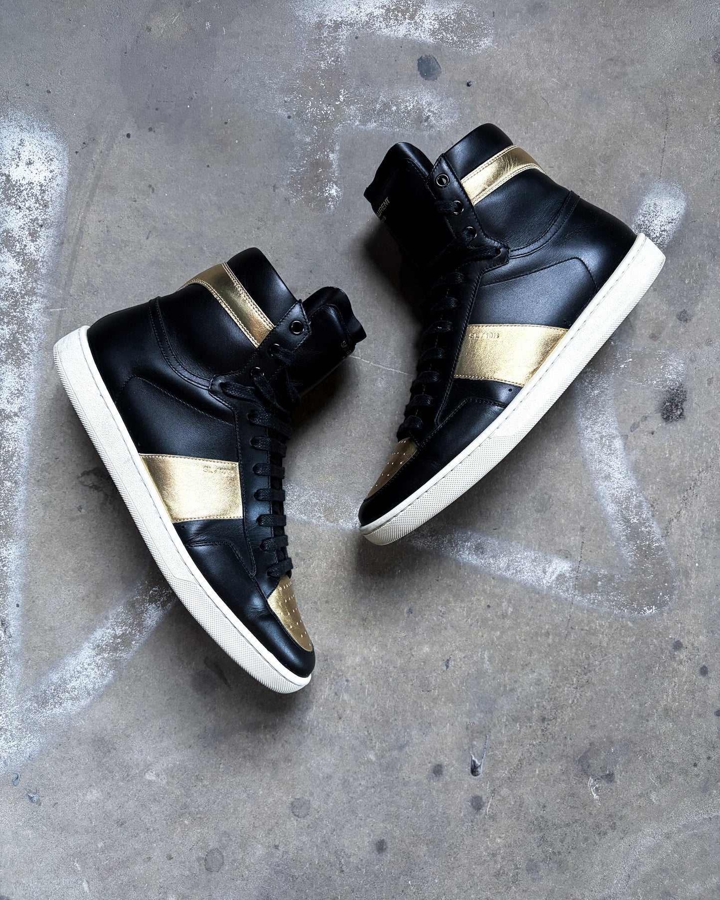 GOLD HIGH TOP SL10H SNEAKERS