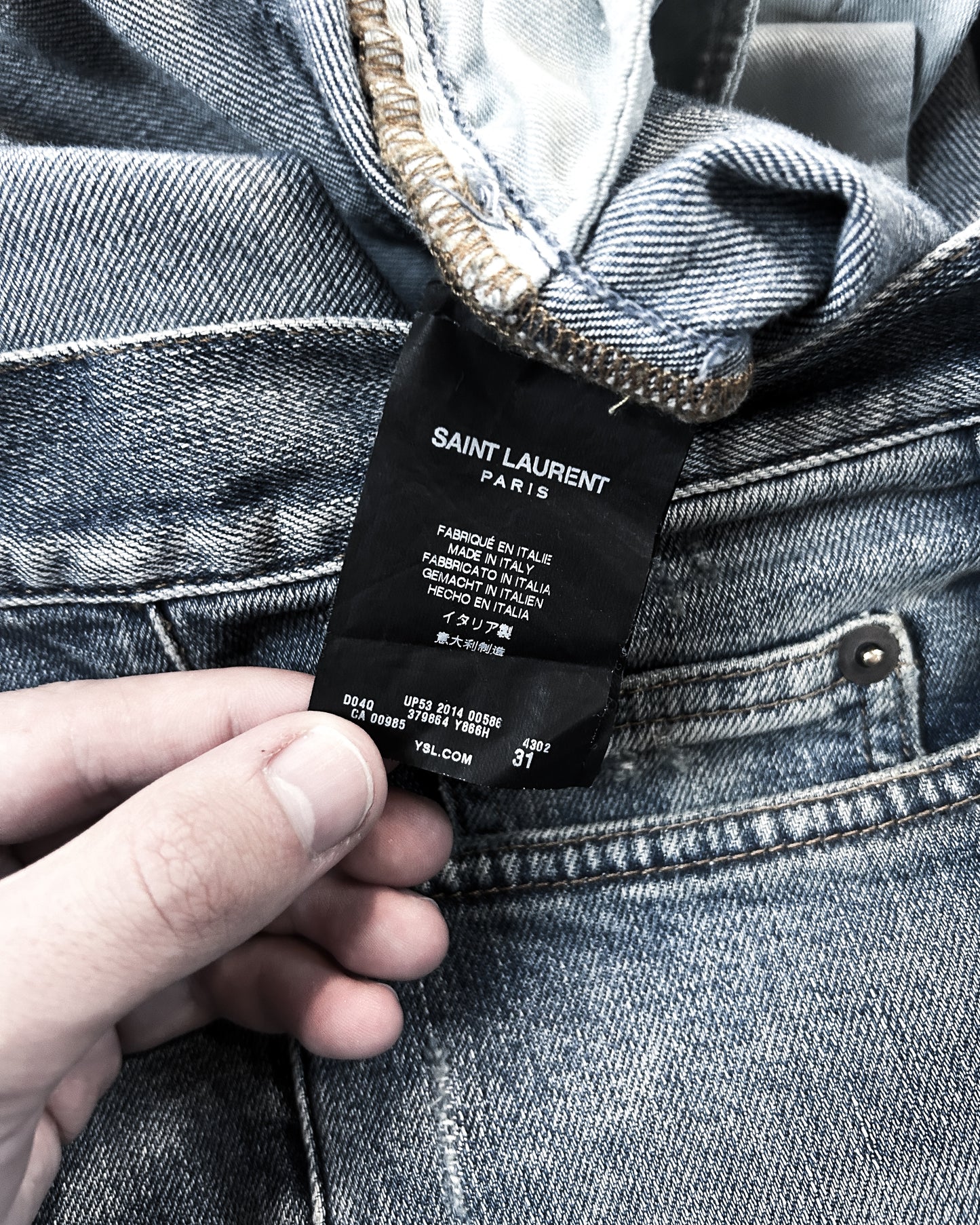 AW14 DISTRESSED CLAWMARK DO2 DENIM