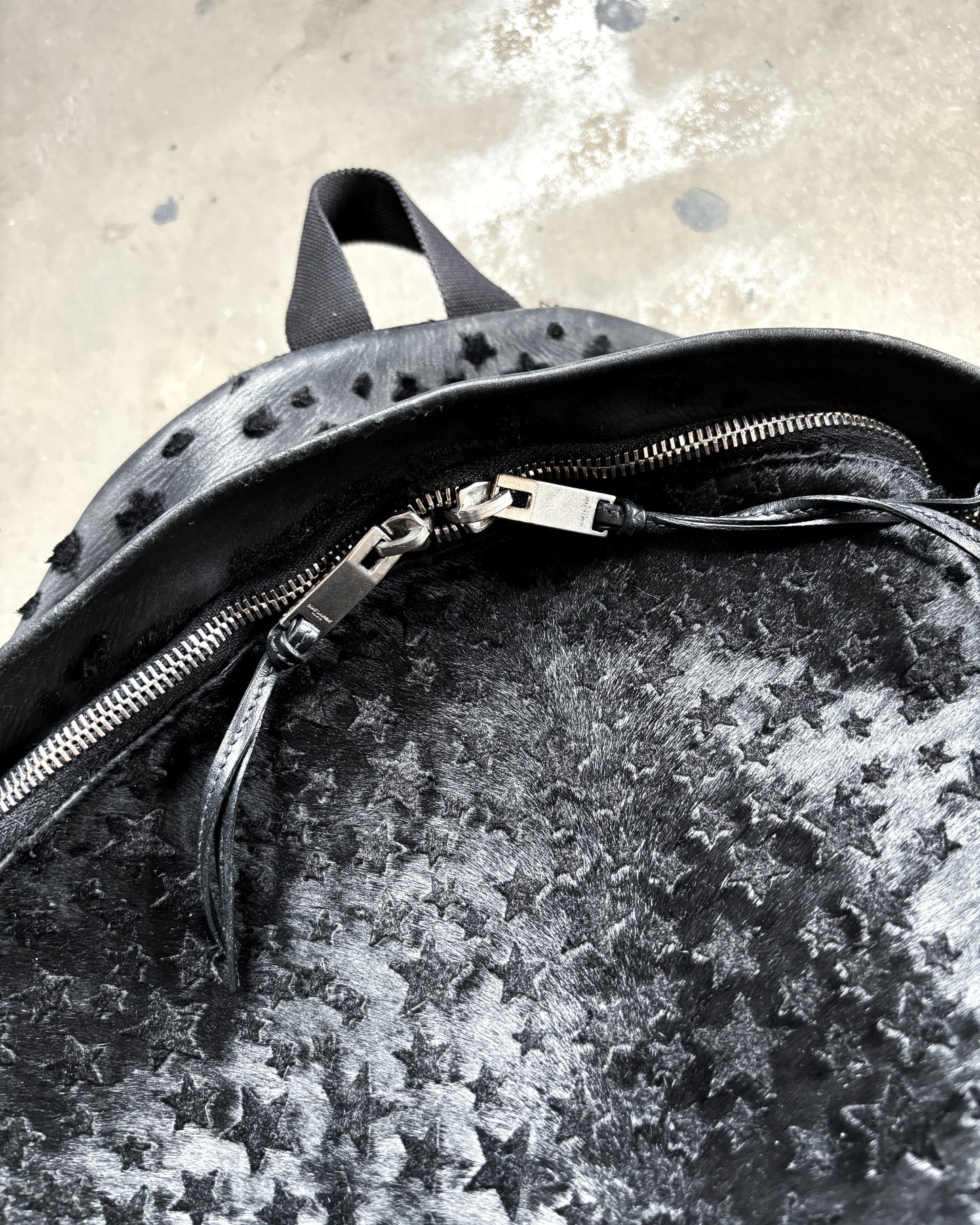 S/S16 PONYHAIR STAR BACKPACK
