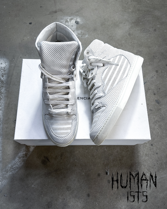 A/W15 PERFORATED WHITE HIGH TOP ARENA