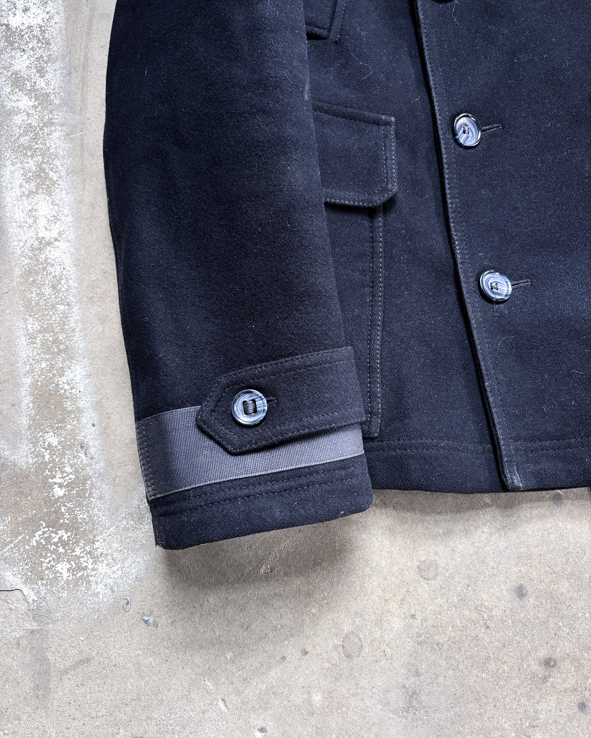 F/W04 WOOL PEACOAT OFFICER JACKET