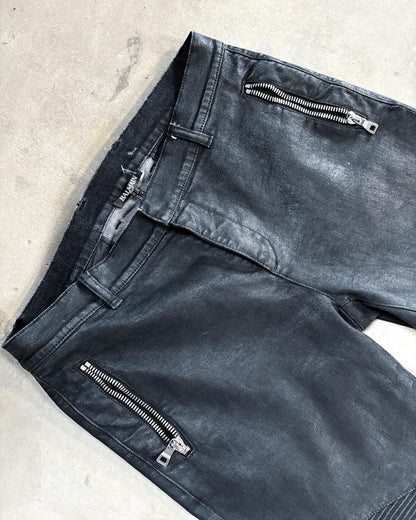 BALMAIN WAXED BIKER