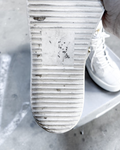 S/S16 WHITE PYTHON KRISS HIGH TOPS