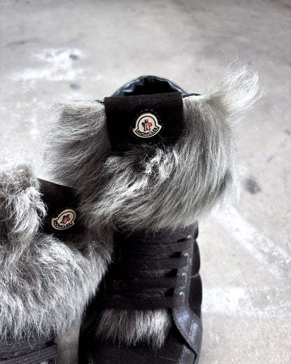 BROWN FUR HIGH TOPS