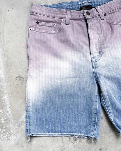S/S20 GRADIENT RAW EGDE DENIM SHORTS