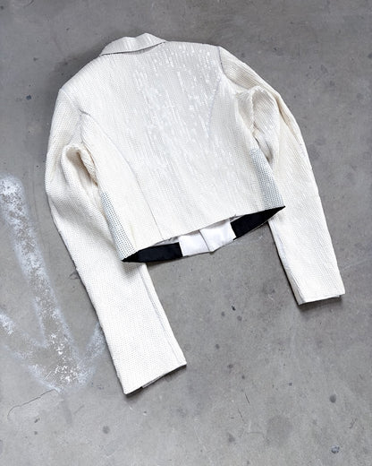 S/S20 CREAM SEQUIN BOMBER