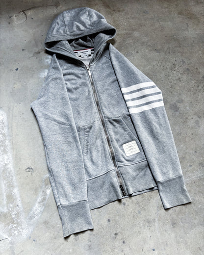 GREY 4-BAR ZIP UP
