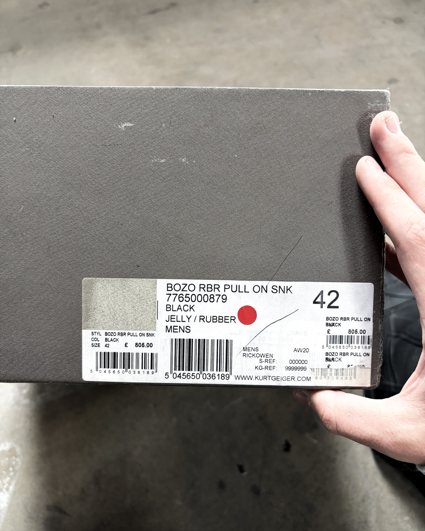 F/W20 PERFORMA TAPE BOZO SNEAKS