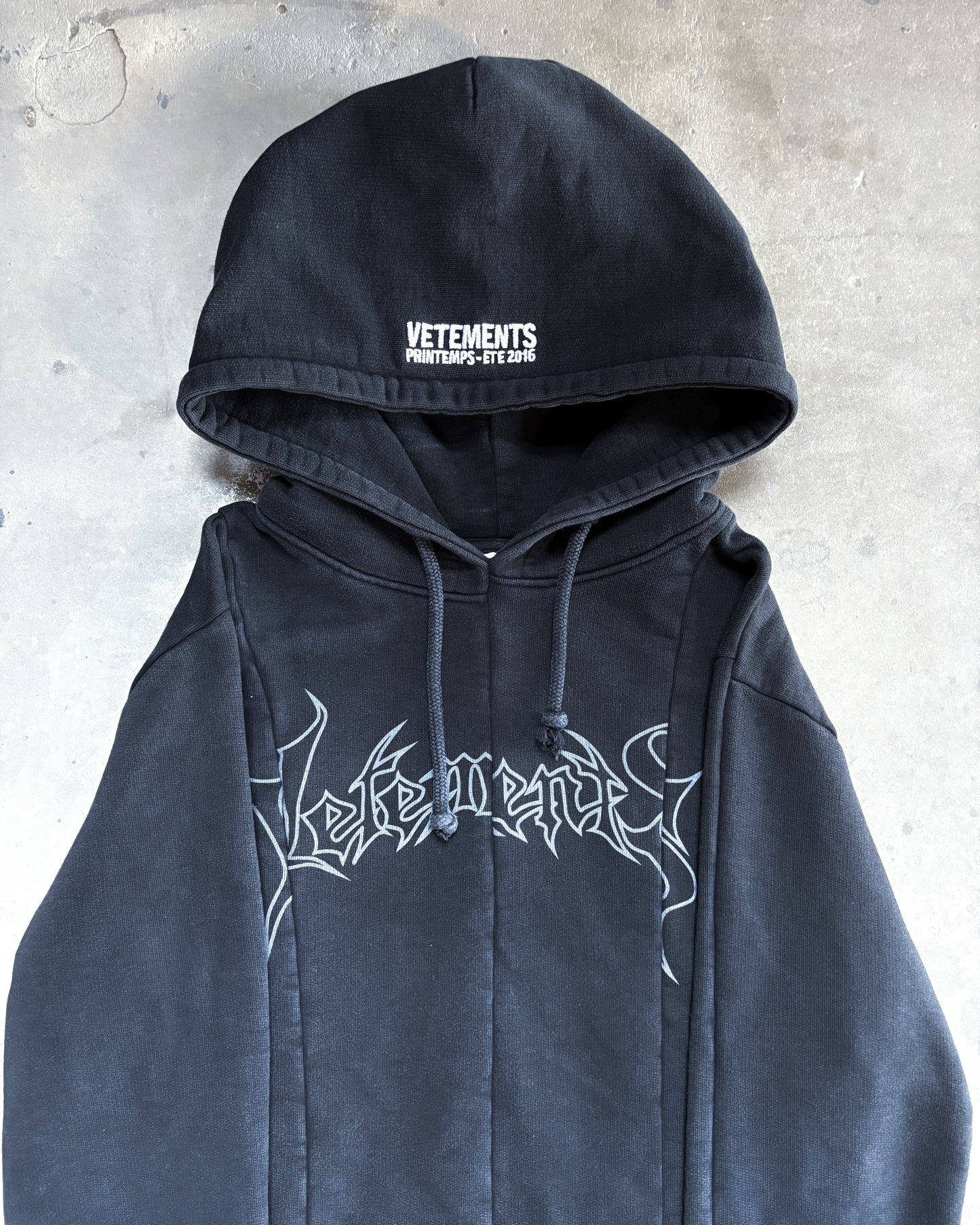 S/S16 RECONSTRUCTED METAL HOODIE