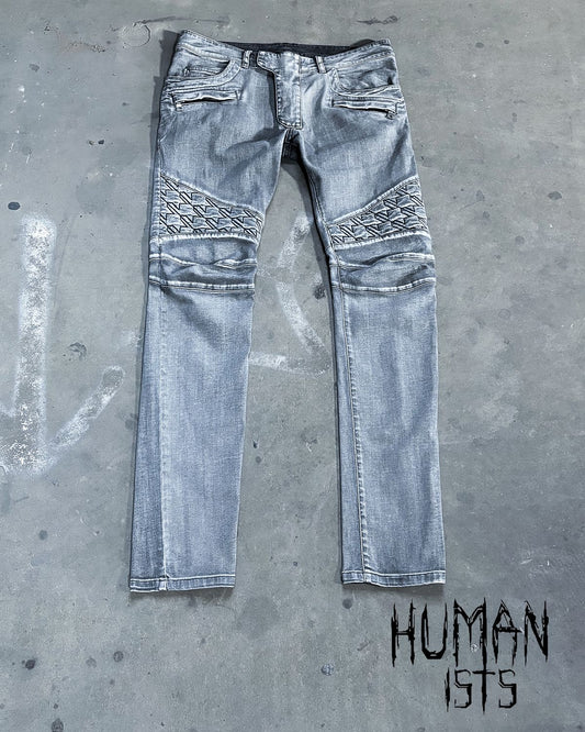 S/S14 GREY BIKER DENIM