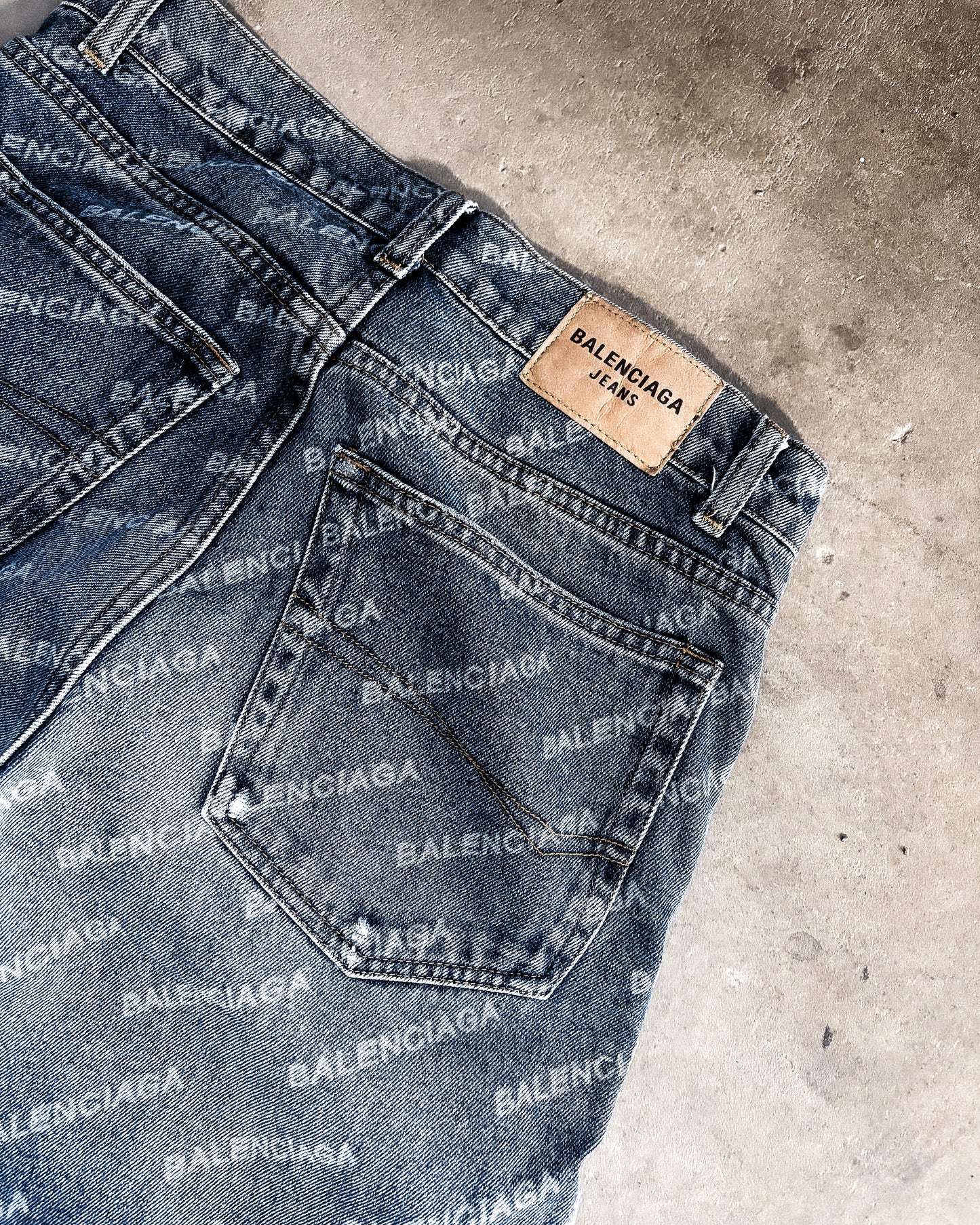 F/W22 MONOGRAM BAGGY DENIM