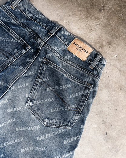 F/W22 MONOGRAM BAGGY DENIM