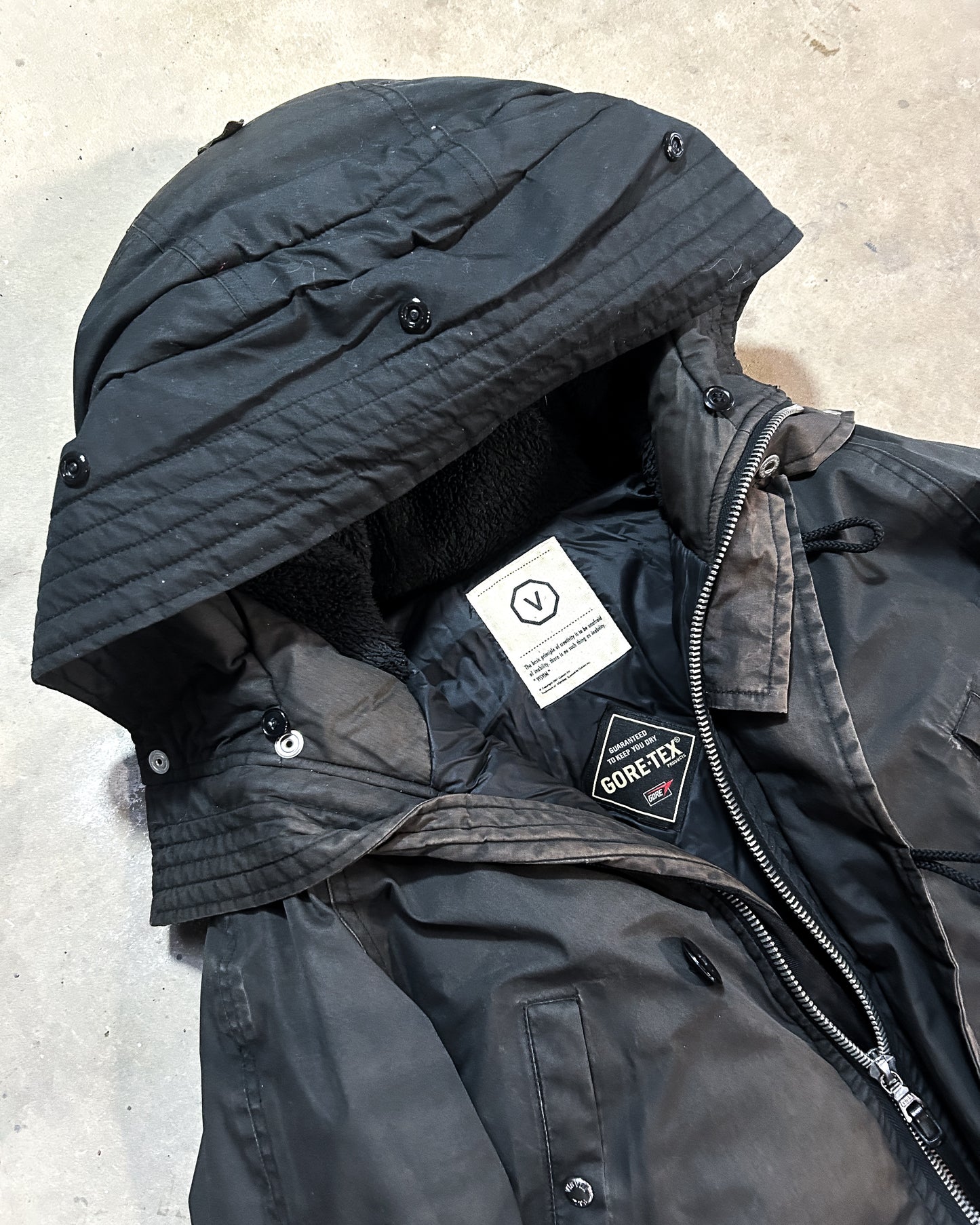 A/W15 UNEVEN DYE VALDEZ PARKA