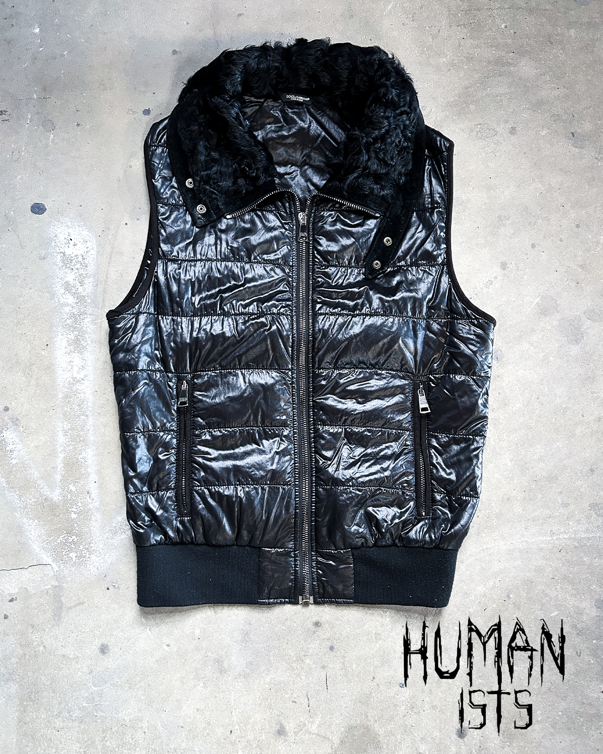 A/W06 SHEARLING COLLAR GILET