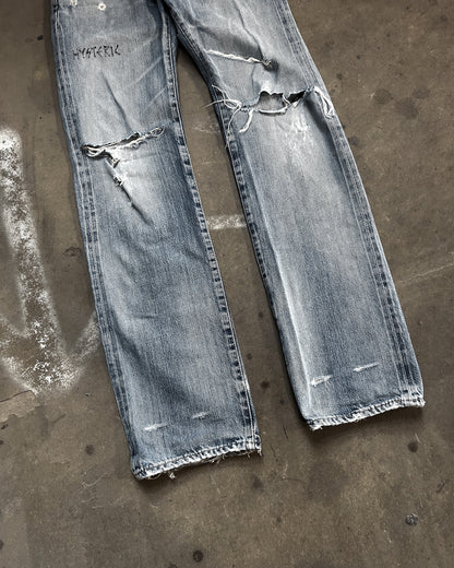 THRASHED HYSTERIC GLAMOUR DENIM