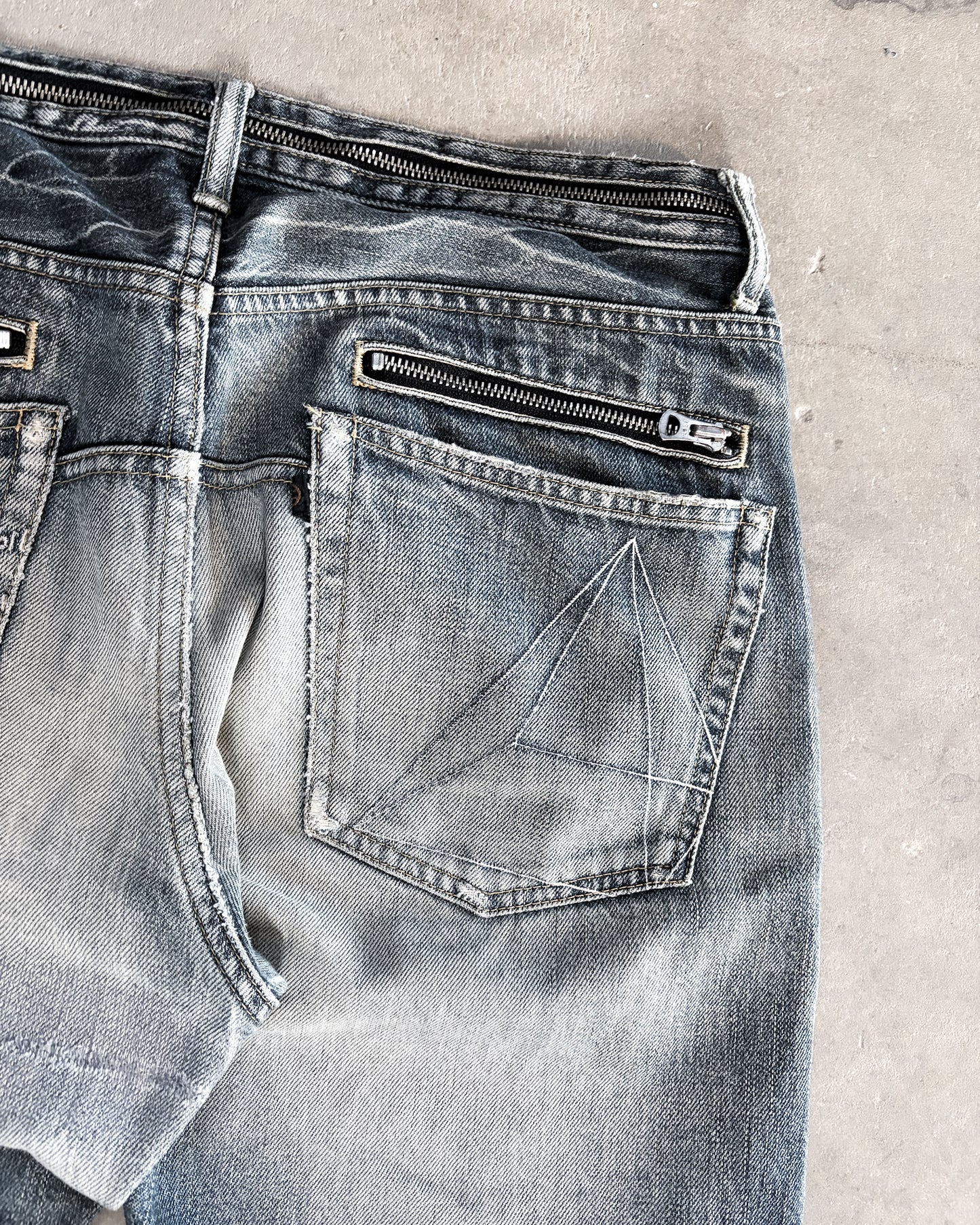 S/S07 CHAOS ZIPPER DENIM