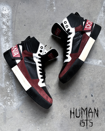 BLACK/RED MIAMI HIGH TOPS