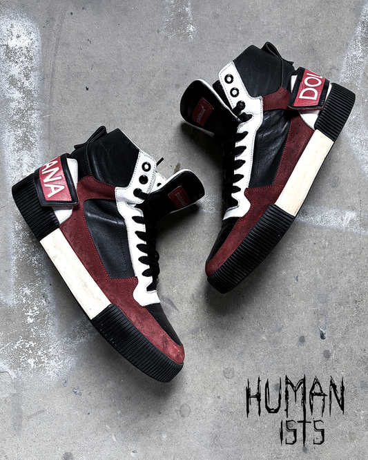 BLACK/RED MIAMI HIGH TOPS