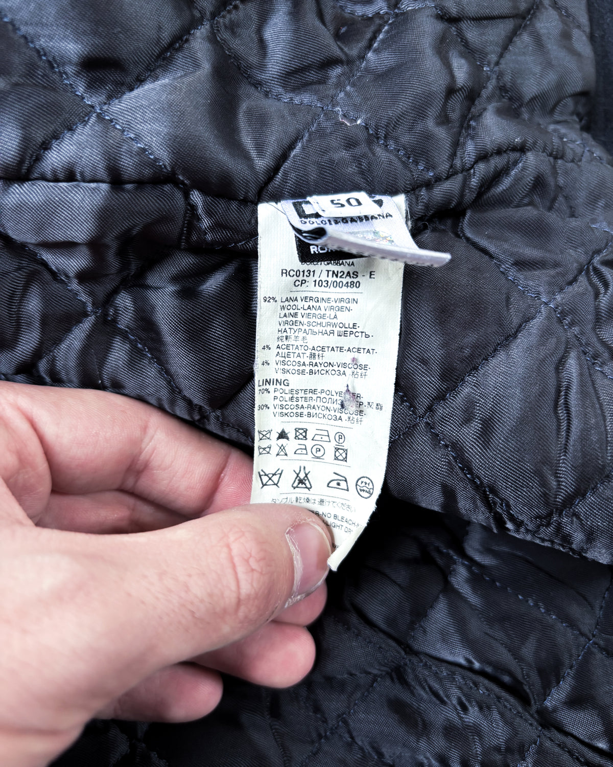 F/W04 WOOL PEACOAT OFFICER JACKET