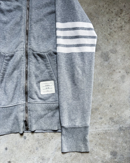 GREY 4-BAR ZIP UP