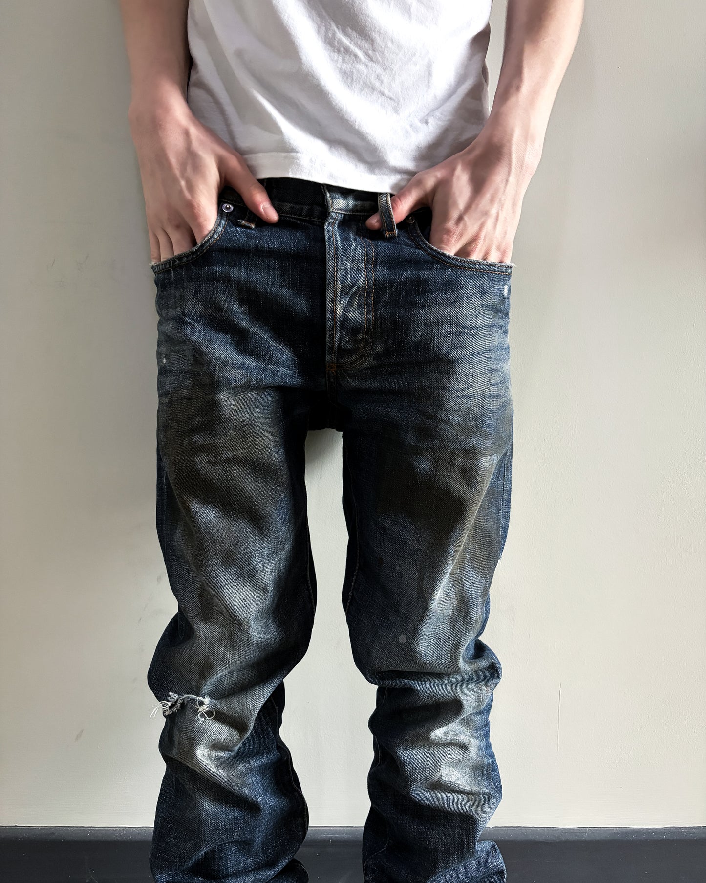 F/W11 RACK RAIL MUD WASH DENIM BY KVA