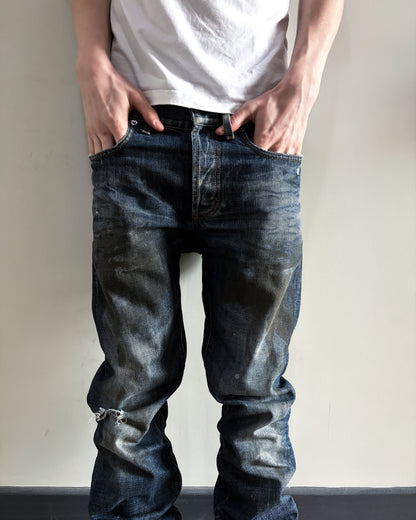 F/W11 RACK RAIL MUD WASH DENIM BY KVA