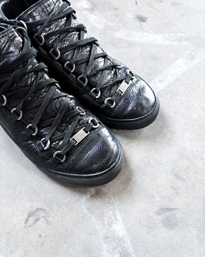BLACK LEATHER ARENA HIGH TOP