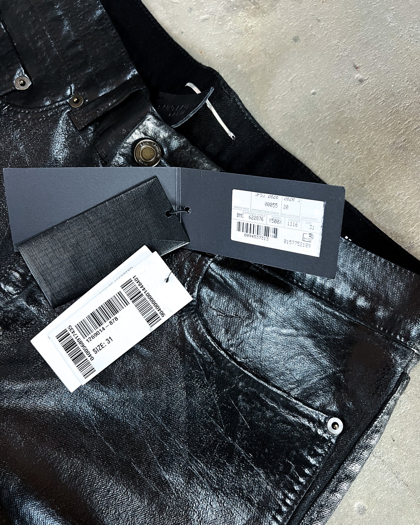 OIL COATED D24 DENIM BY ANTHONY VACCARELLO