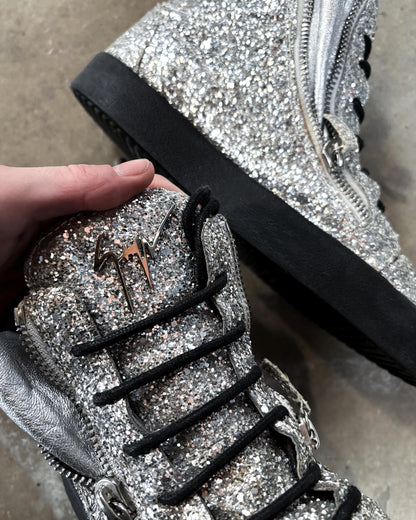 SILVER GLITTER KRISS HIGH TOP