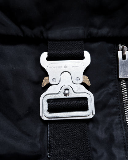BLACK TANK BUCKLE BACKPACK