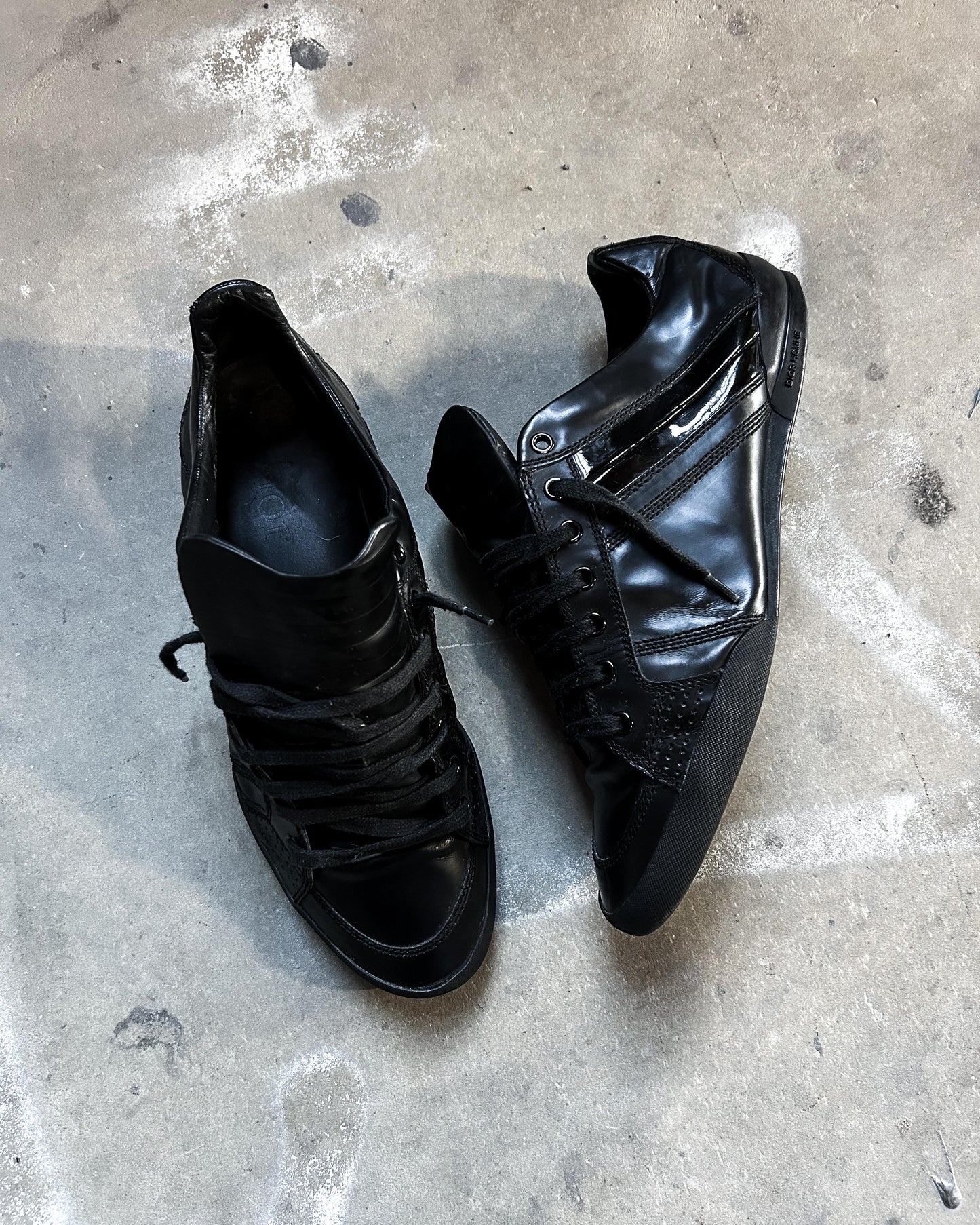 S/S09 LEATHER STRIP SNEAKERS