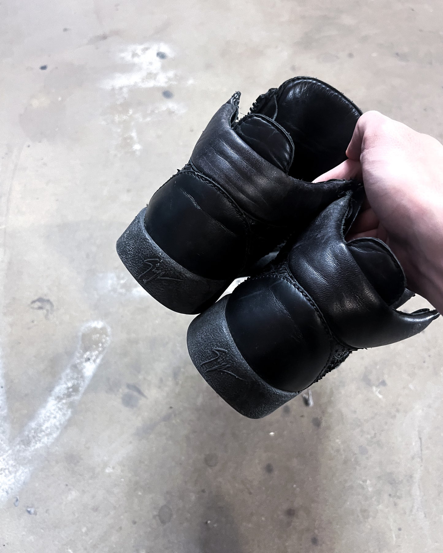 BLACK PYTHON ‘KRISS’ SNEAKERS
