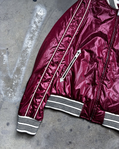 S/S19 RED NYLON TEDDY BOMBER