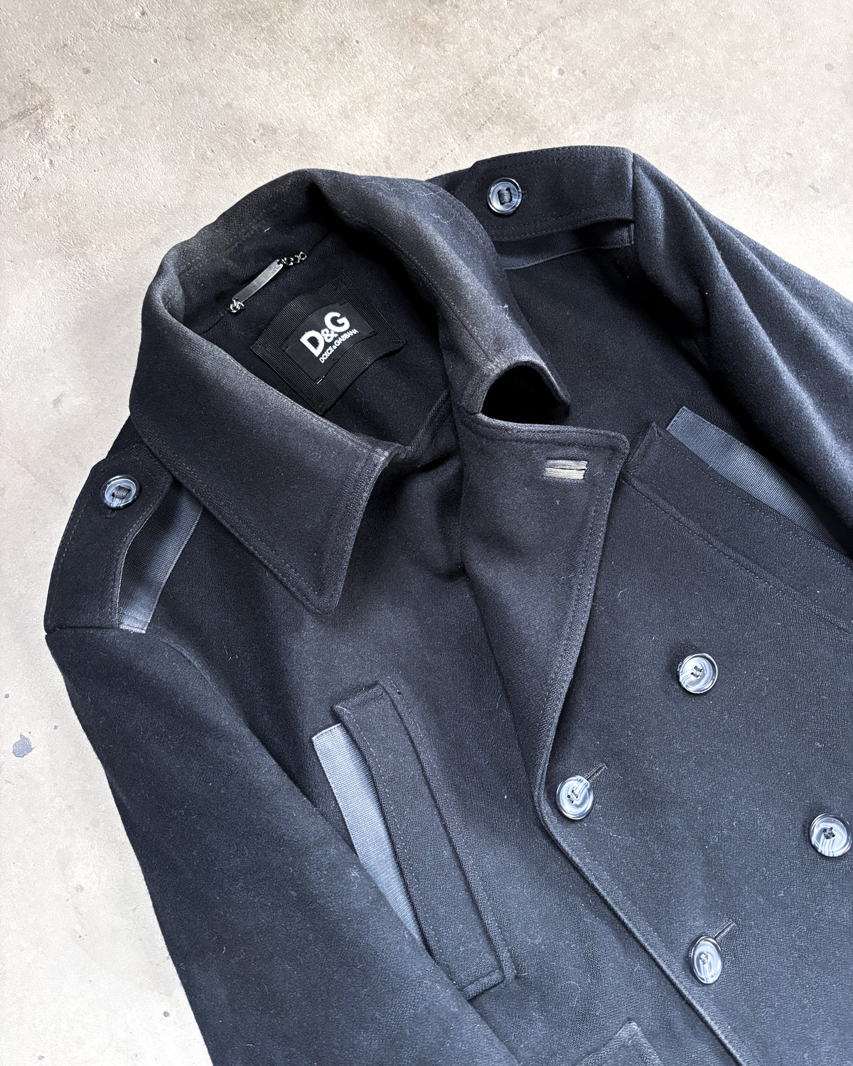 F/W04 WOOL PEACOAT OFFICER JACKET
