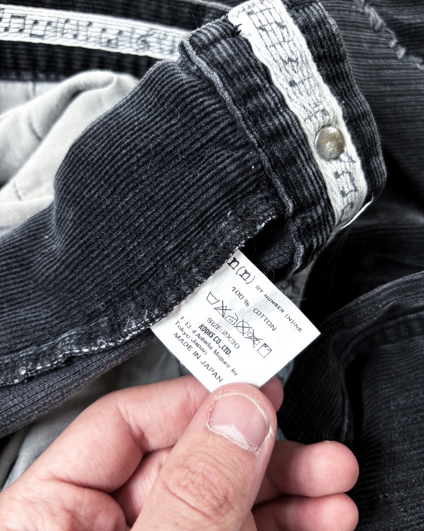 CORDUROY BULLET HOLE REPAIR DENIM