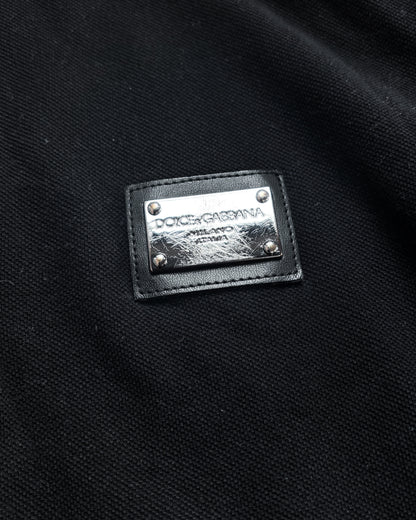 D&G BLACK METAL BADGE POLO