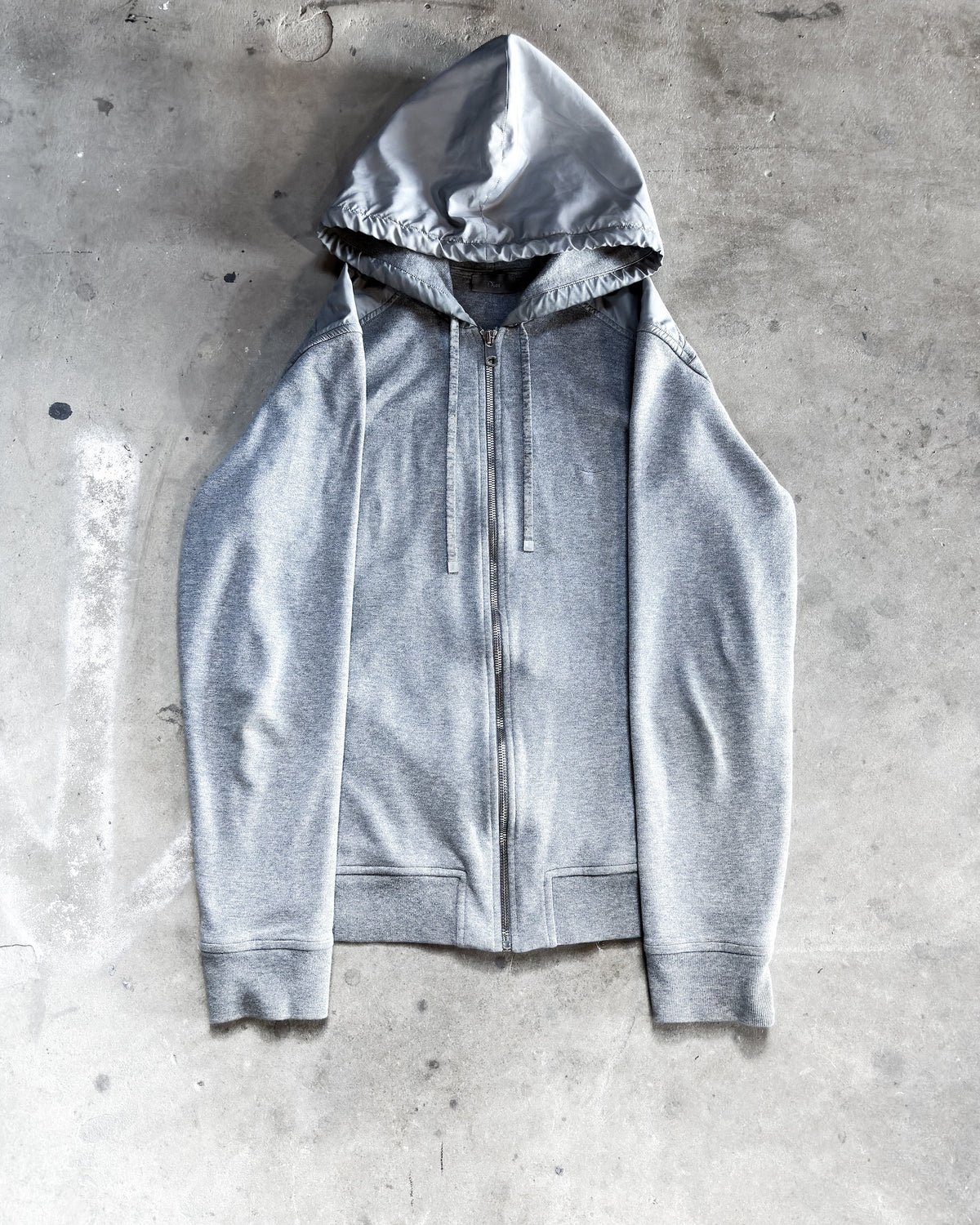 S/S11 GREY HYBRID ZIP UP