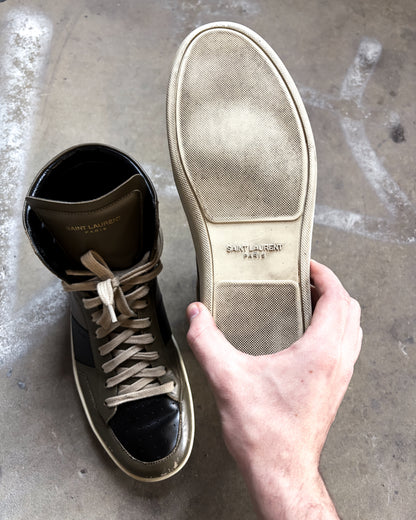 KHAKI HIGH TOP SL10H SNEAKERS