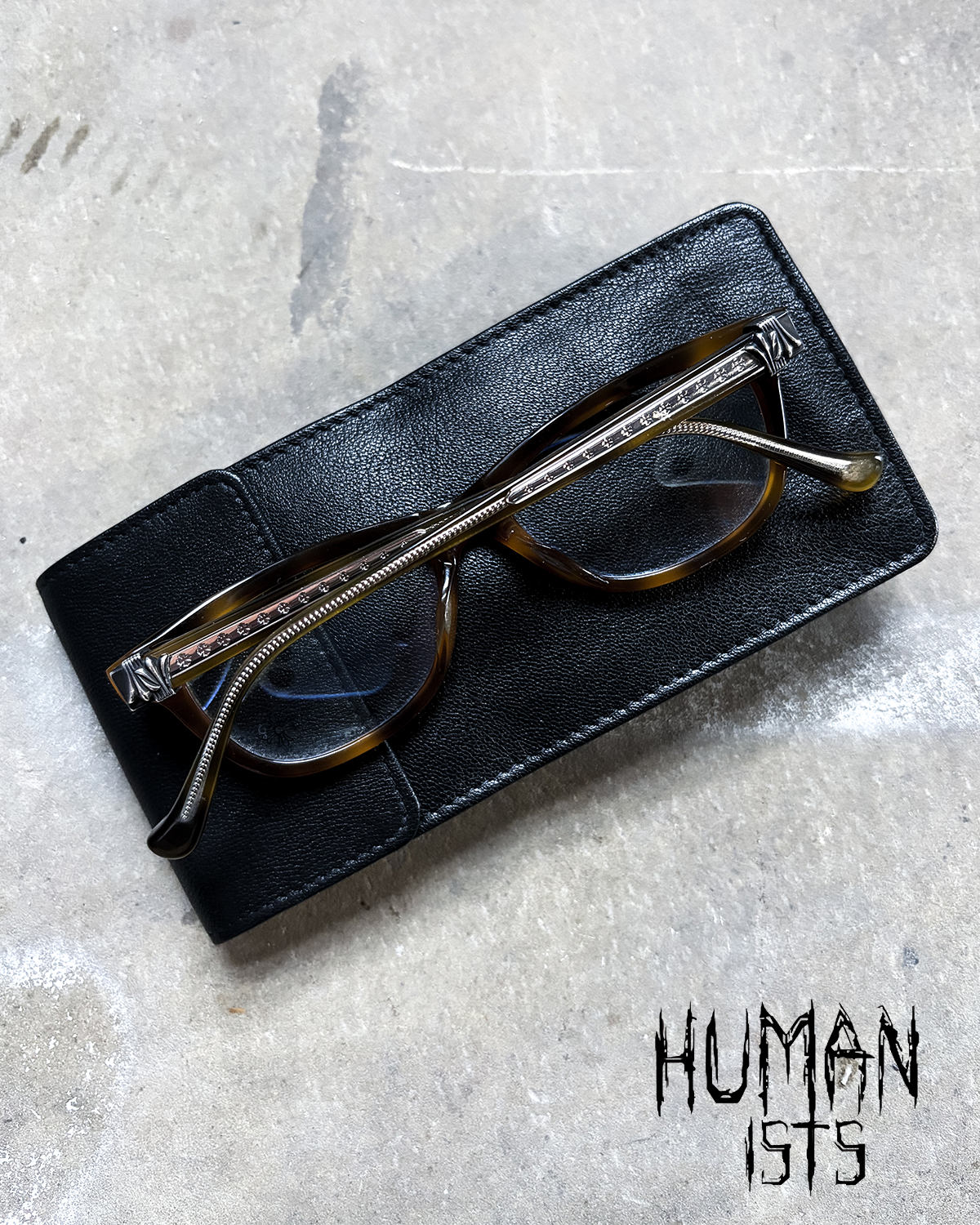 ‘GROM’ TORTOISE CLEAR LENS GLASSES