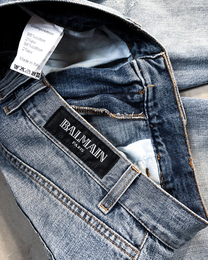 S/S15 FOUR ZIP BIKER DENIM